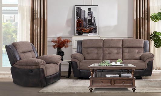 POLO JAVA 2-Tone Sofa & Recliner